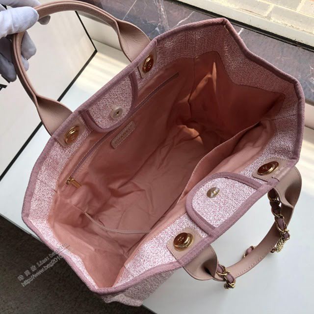 Chanel女包 66941 香奈兒經典款沙灘包 Chanel帆布購物袋  djc4029